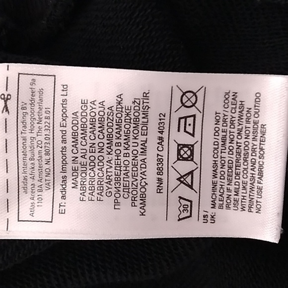 Adidas Crop/Boxy Hoodie Gently Worn Sz.L - Picture 8 of 11